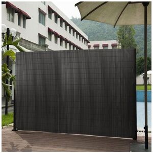 Living and Home 1.8*3M Dark Grey PVC Privacy Decorative Fences Grey Living and Home 1.8*3M Dark Grey PVC Privacy Decorative Fences Grey