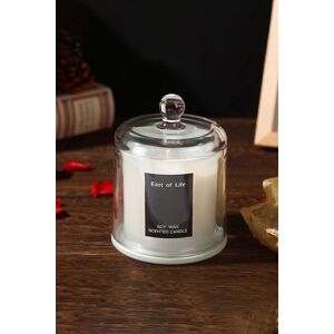 Living and Home Soy Wax Pear & Freesia Scented Jar Candle in White White Living and Home Soy Wax Pear & Freesia Scented Jar Candle in White White