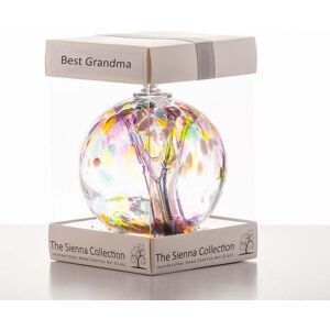 Sienna Glass 10cm Spirit Ball Best Grandma Multicoloured Pink Pink Sienna Glass 10cm Spirit Ball Best Grandma Multicoloured Pink Pink