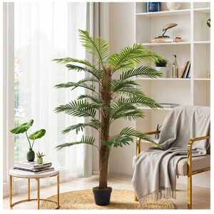 Living and Home 160cm Artificial Palm Tree Potted for Garden, Office & Home Decor in Green Green Living and Home 160cm Artificial Palm Tree Potted for Garden, Office & Home Decor in Green Green