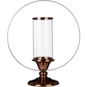 Orsina South Large Metal Candle Holder, Brass Finished Candle Stand, Boutique-Style Candelabra, Ideal For Home Decor in Brown Brown Orsina South Large Metal Candle Holder, Brass Finished Candle Stand, Boutique-Style Candelabra, Ideal For Home Decor in Brown Brown