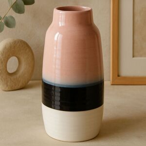 Orsina Handcrafted Large Vase, Glazed Finish Flower Vase, Versatile Stoneware, Portable Large Pottery Vase in Pink Pink Orsina Handcrafted Large Vase, Glazed Finish Flower Vase, Versatile Stoneware, Portable Large Pottery Vase in Pink Pink