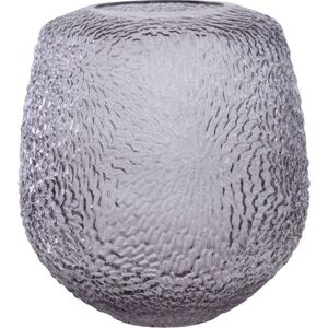 Orsina Colbie Medium Embossed Grey Glass Vase Grey Orsina Colbie Medium Embossed Grey Glass Vase Grey