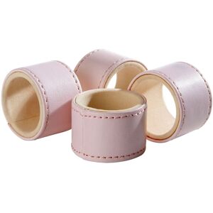 Orsina Coloured Leather Effect Set Of Four Faux Leather Pink Napkin Rings Pink Orsina Coloured Leather Effect Set Of Four Faux Leather Pink Napkin Rings Pink