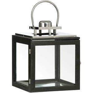 Orsina Park Small Stainless Steel Lantern, Decorative Lantern for Home Decor, Candle Holder For Indoor & Outdoor Use in Black Black Orsina Park Small Stainless Steel Lantern, Decorative Lantern for Home Decor, Candle Holder For Indoor & Outdoor Use in Black Black