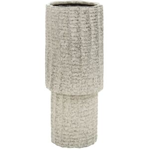 Orsina Textured Large Vase, Contemporary Design Flower Vase, Tiered Design Modern Vase for a Variety of Decors in Grey Grey Orsina Textured Large Vase, Contemporary Design Flower Vase, Tiered Design Modern Vase for a Variety of Decors in Grey Grey