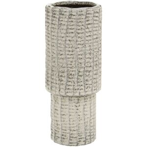 Orsina Textured Medium Vase, Contemporary Design Flower Vase, Tiered Design Modern Vase for a Variety of Decors in Black Black Orsina Textured Medium Vase, Contemporary Design Flower Vase, Tiered Design Modern Vase for a Variety of Decors in Black Black