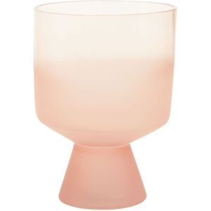 Orsina Small Matte Pink Ombre Glass Vase, Modern Two-Tonal Decorative Vase, Chic Flower Vase for Contemporary Homes Pink Orsina Small Matte Pink Ombre Glass Vase, Modern Two-Tonal Decorative Vase, Chic Flower Vase for Contemporary Homes Pink