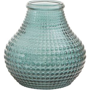 Orsina Large Green Glass Vase With Vibrant Green Hue, Stylish Pottery Vase With Studded Surface, Textured Glass Vase Green Orsina Large Green Glass Vase With Vibrant Green Hue, Stylish Pottery Vase With Studded Surface, Textured Glass Vase Green