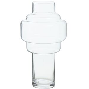 Orsina Cayden Large Glass Vase in Clear Clear Orsina Cayden Large Glass Vase in Clear Clear