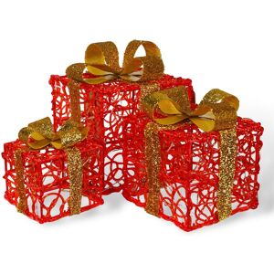 St Helens LED Gift Boxes Set of 3 - Christmas Decoration St Helens LED Gift Boxes Set of 3 - Christmas Decoration