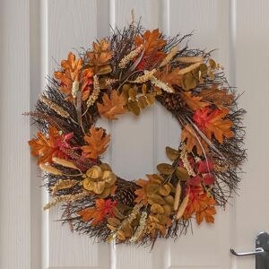 OHS Artificial Flower Wreath Door Wall Home Party Table Decorations Winter Spring in Burnt Orange Burnt Orange OHS Artificial Flower Wreath Door Wall Home Party Table Decorations Winter Spring in Burnt Orange Burnt Orange