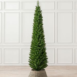 Christow Slim Christmas Tree 5ft 6ft 7ft Artificial Corner Pencil Xmas Spruce with Base Stand in Green Green 5ft Christow Slim Christmas Tree 5ft 6ft 7ft Artificial Corner Pencil Xmas Spruce with Base Stand in Green Green 5ft
