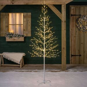 Christow White Birch Twig Tree Micro LED Christmas Decoration Indoor Outdoor 5ft 6ft 7ft White 7ft Christow White Birch Twig Tree Micro LED Christmas Decoration Indoor Outdoor 5ft 6ft 7ft White 7ft