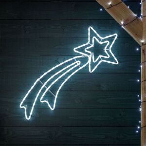 Christow Shooting Star Christmas Light Xmas Decoration Flashing LED Indoor Outdoor L107cm in White White Christow Shooting Star Christmas Light Xmas Decoration Flashing LED Indoor Outdoor L107cm in White White