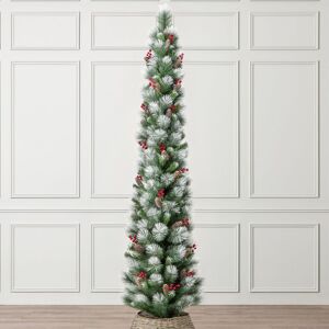 Christow Slim Christmas Tree Artificial Pencil Snow Cone Berry Decoration 5ft 6ft 7ft Multicolor 5ft Christow Slim Christmas Tree Artificial Pencil Snow Cone Berry Decoration 5ft 6ft 7ft Multicolor 5ft