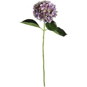 Bloom Artificial Single Charlotte Mauve Hydrangea Stem - Faux Fake Realistic Flower, Indoor Home Floral Decoration - L65cm in Purple Purple Bloom Artificial Single Charlotte Mauve Hydrangea Stem - Faux Fake Realistic Flower, Indoor Home Floral Decoration - L65cm in Purple Purple