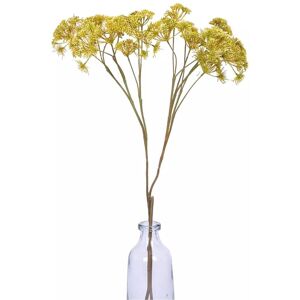 Bloom Artificial Single Dill Spray Stem - Faux Fake Silk Flower Indoor Home Floral Decoration - Measures L42cm in Yellow Yellow Bloom Artificial Single Dill Spray Stem - Faux Fake Silk Flower Indoor Home Floral Decoration - Measures L42cm in Yellow Yellow
