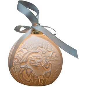 Gifts Direct 2 U Nordic Christmas Light Up Bauble Porcelain - Santa Claus in White White Gifts Direct 2 U Nordic Christmas Light Up Bauble Porcelain - Santa Claus in White White