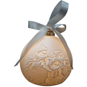 Gifts Direct 2 U Nordic Christmas Light Up Bauble Porcelain Snowman in White White Gifts Direct 2 U Nordic Christmas Light Up Bauble Porcelain Snowman in White White