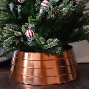 Ivyline Metal Christmas Tree Skirt Copper H26cm W67cm Light weight Premium Quality Copper Ivyline Metal Christmas Tree Skirt Copper H26cm W67cm Light weight Premium Quality Copper