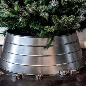 Ivyline Metal Christmas Tree Skirt Galvanised H26cm W67cm Light weight Premium Quality in Silver Silver Ivyline Metal Christmas Tree Skirt Galvanised H26cm W67cm Light weight Premium Quality in Silver Silver