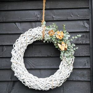 Ivyline Rattan Wreath White Diam 40Cm Made of Kubu Rattan On trend design White Ivyline Rattan Wreath White Diam 40Cm Made of Kubu Rattan On trend design White