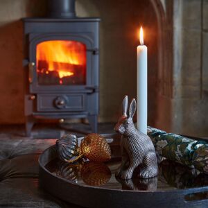 Ivyline Cast Aluminium Hare Candle Holder Antique Copper H18Cm W10Cm Copper Ivyline Cast Aluminium Hare Candle Holder Antique Copper H18Cm W10Cm Copper