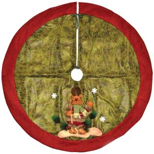 Shatchi Deluxe Christmas Tree Skirt Base Cover with 3D Handmade Xmas Width 122cm Perfect for 5ft-8ft Decorations in Yellow Yellow Shatchi Deluxe Christmas Tree Skirt Base Cover with 3D Handmade Xmas Width 122cm Perfect for 5ft-8ft Decorations in Yellow Yellow