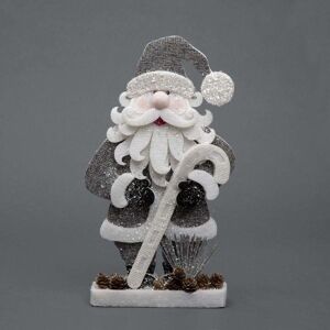 Shatchi 32cm Grey Santa Christmas Tabletop Figures Window Wall Door Holiday Home Xmas Glitter Foam Showpiece Decorations Grey Shatchi 32cm Grey Santa Christmas Tabletop Figures Window Wall Door Holiday Home Xmas Glitter Foam Showpiece Decorations Grey