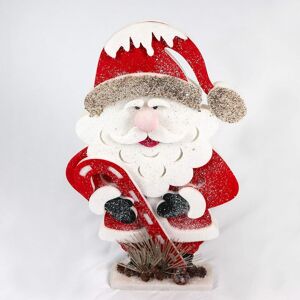 Shatchi Christmas Decoration 72cm Red Santa Christmas Tabletop Figures Window Holiday Home Xmas Glitter Foam Showpiece Decorations in White White Shatchi Christmas Decoration 72cm Red Santa Christmas Tabletop Figures Window Holiday Home Xmas Glitter Foam Showpiece Decorations in White White