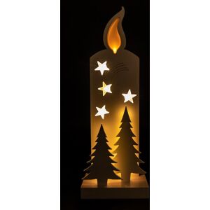 Shatchi Wooden Christmas Decoration Pre Lit LED Silhouette Nativity Scene Ornament Table Window Battery Operated, White, 36Cm in White White Shatchi Wooden Christmas Decoration Pre Lit LED Silhouette Nativity Scene Ornament Table Window Battery Operated, White, 36Cm in White White