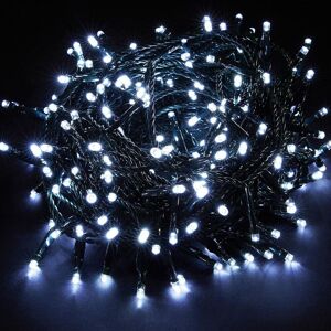 Shatchi 100LEDs Christmas Fairy String Lights Indoor/Outdoor Green Cable Main power Memory Auto Timer in White White Shatchi 100LEDs Christmas Fairy String Lights Indoor/Outdoor Green Cable Main power Memory Auto Timer in White White