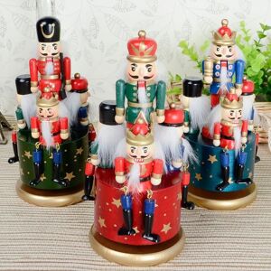 Shatchi 20cm Musical Box Wooden Nutcrackers Soldiers Christmas Ornament Any One Multicolor Shatchi 20cm Musical Box Wooden Nutcrackers Soldiers Christmas Ornament Any One Multicolor