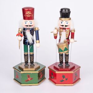 Shatchi Musical Box Wooden Nutcrackers Soldiers Figures Animated Clockwork Puppet Figurines Christmas Decoration 30cm Multicolor Shatchi Musical Box Wooden Nutcrackers Soldiers Figures Animated Clockwork Puppet Figurines Christmas Decoration 30cm Multicolor