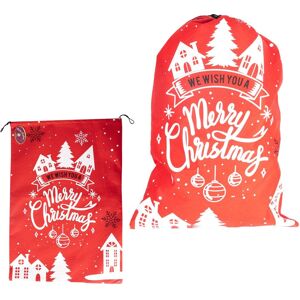 Shatchi Red Felt "Merry Christmas" Sack Festive Bag for Gifts & Holiday Decorations Red Shatchi Red Felt "Merry Christmas" Sack Festive Bag for Gifts & Holiday Decorations Red
