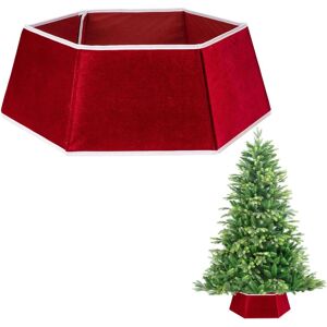 Shatchi 26.8Inch Christmas Tree Skirt Foldable Sequin Xmas Tree Stand Base Cover Collar Trunk Basket Ring for Tree Decorations in Red Size: 1 Pack Red 1 Pack Shatchi 26.8Inch Christmas Tree Skirt Foldable Sequin Xmas Tree Stand Base Cover Collar Trunk Basket Ring for Tree Decorations in Red Size: 1 Pack Red 1 Pack