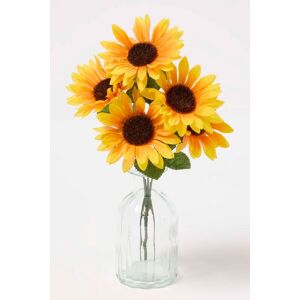 Homescapes Handmade Sunflower Artificial Bouquet in Yellow Yellow Homescapes Handmade Sunflower Artificial Bouquet in Yellow Yellow