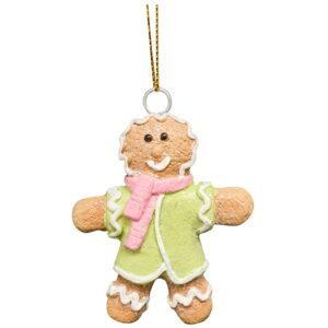 Melody Maison Set Of 2 Gingerbread People Bauble Decorations - 7cm in Beige Beige Melody Maison Set Of 2 Gingerbread People Bauble Decorations - 7cm in Beige Beige