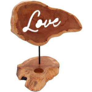 KDMD Candle Holder Sign - Love in Brown Brown KDMD Candle Holder Sign - Love in Brown Brown
