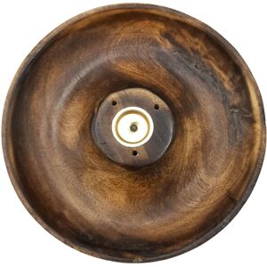 KDMD Incense Stick & Cone Burner Disc - Plain in Brown Brown KDMD Incense Stick & Cone Burner Disc - Plain in Brown Brown
