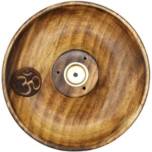 KDMD Incense Stick & Cone Burner Disc - Om in Brown Brown KDMD Incense Stick & Cone Burner Disc - Om in Brown Brown