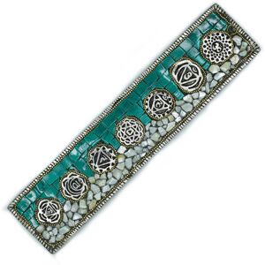 KDMD Seven Chakra Tibetan Decor Incense Holder in Green Green KDMD Seven Chakra Tibetan Decor Incense Holder in Green Green