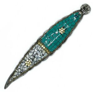 KDMD Buddha Long Leaf Tibetan Decor Incense Holder in Green Green KDMD Buddha Long Leaf Tibetan Decor Incense Holder in Green Green