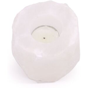 KDMD Crystal Rock Himalayan Salt Candle Holder 600-800g in White White KDMD Crystal Rock Himalayan Salt Candle Holder 600-800g in White White
