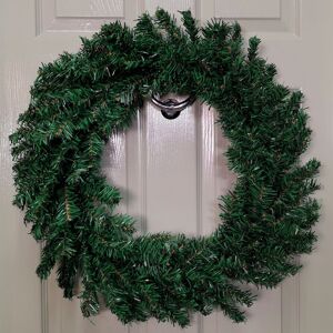 Samuel Alexander 60cm Plain Green Christmas Wreath with 160 Tips Green Samuel Alexander 60cm Plain Green Christmas Wreath with 160 Tips Green