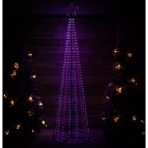 Samuel Alexander 2.5m Light up Christmas Pyramid Cone Tree with 835 Multi-Action Rainbow LEDs Multicolor Samuel Alexander 2.5m Light up Christmas Pyramid Cone Tree with 835 Multi-Action Rainbow LEDs Multicolor
