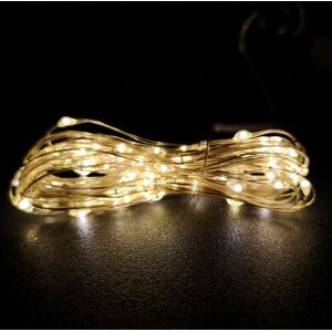 Samuel Alexander 50 LED 2.5m Premier MicroBrights Indoor Outdoor Christmas Multi Function Battery Operated Lights w/ Timer on Pin Wire in Warm White Beige Samuel Alexander 50 LED 2.5m Premier MicroBrights Indoor Outdoor Christmas Multi Function Battery Operated Lights w/ Timer on Pin Wire in Warm White Beige