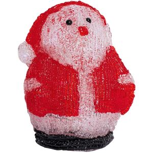 Samuel Alexander 19cm Acrylic Sitting Christmas Santa With 16 Ice White LEDs in Red Red Samuel Alexander 19cm Acrylic Sitting Christmas Santa With 16 Ice White LEDs in Red Red
