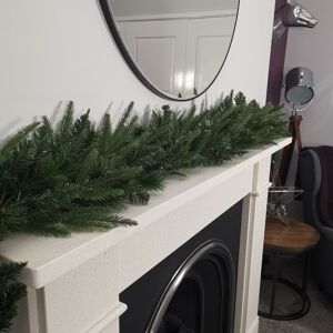 Samuel Alexander Premier 1.8M Festive Norfolk Pine Christmas Garland PE/PVC Tips in Green Green Samuel Alexander Premier 1.8M Festive Norfolk Pine Christmas Garland PE/PVC Tips in Green Green